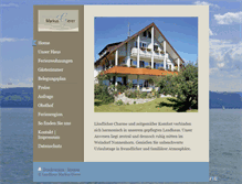 Tablet Screenshot of landhaus-markus-gierer.de